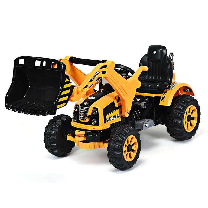 12 V Battery Powered Kids Ride on Dumper Truck - Yellow. - Color: Yellow - Asmota