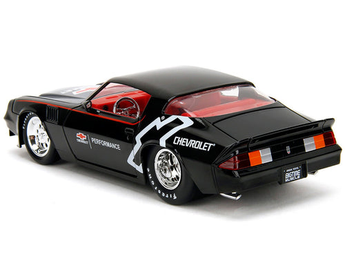 1979 Chevrolet Camaro Z28 "Chevrolet Performance" Black with Carbon Hood and Red Interior "Bigtime Muscle" Series 1/24 Diecast Model Car by Jada - Asmota