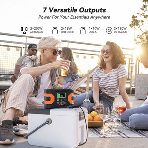 200W Peak Power Station, Flashfish CPAP Battery 166Wh 45000mAh Backup Power Pack With 60W 18V Portable Solar Panel, FLASHFISH Foldable Solar Charger