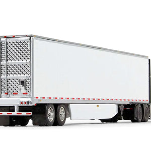 2018 Freightliner Cascadia High Roof Sleeper Cab with 53' Utility Reefer Trailer White 1/64 Diecast Model by DCP/First Gear