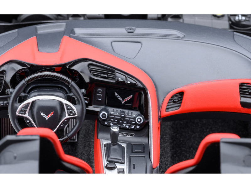 2019 Chevrolet Corvette C7 ZR1 Ceramic Matrix Gray Metallic with Carbon Top 1/18 Model Car by Autoart - Asmota