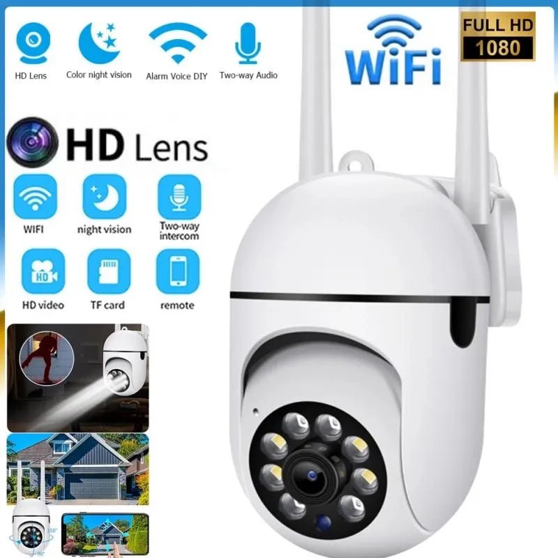 2.4G WiFi Security Camera Night Vision 2MP 1080P HD Wireless IP Camera 360 Rotating Remote Surveillance Cameras Indoor Monitoring - Asmota