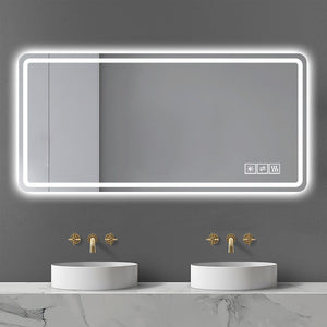 28*60inch LED Bathroom Vanity Mirror ,wall mirror,Anti - Fog, Dimmable,Shatter - Proof Tempered Glass, Ideal for Bathroom Wall Decor, Beauty Makeup and Shaving