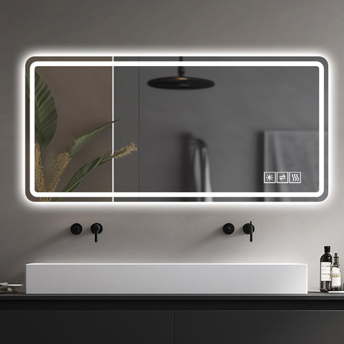 28*60inch LED Bathroom Vanity Mirror ,wall mirror,Anti - Fog, Dimmable,Shatter - Proof Tempered Glass, Ideal for Bathroom Wall Decor, Beauty Makeup and Shaving