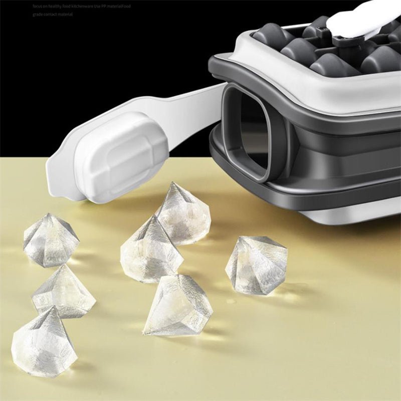 2in1 Portable Silicone Ice Ball Mold Ice Maker Water Bottle Ice Cube Mould Bottle Creative Ice Ball Diamond Curling Summer Kitchen Gadgets - Asmota