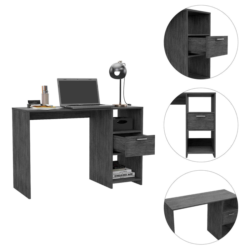 43" Gray Computer Desk - Asmota