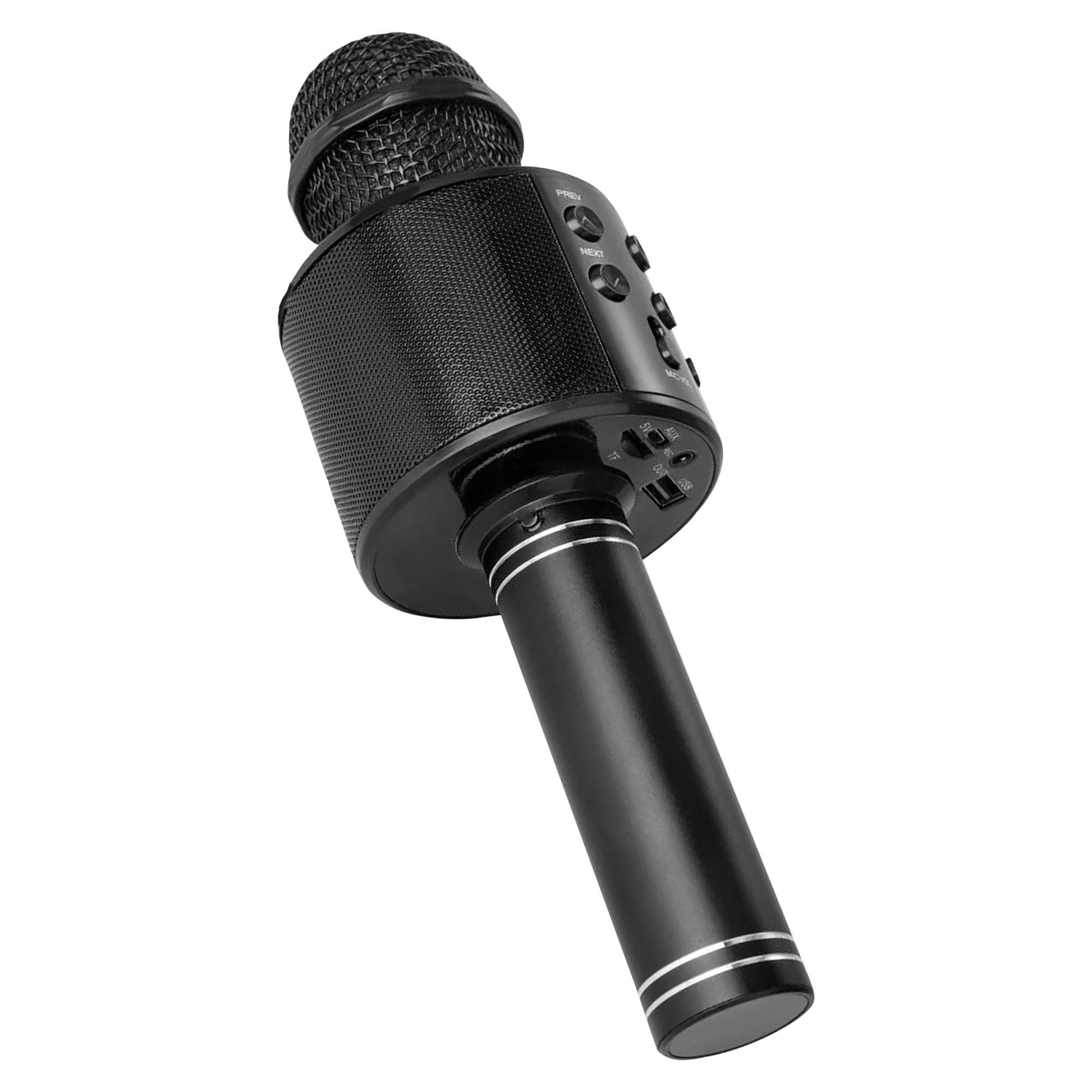 5CORE Bluetooth Wireless Karaoke Microphone All - in - One Portable Handheld Mic with Speaker Recorder Microfono Inalambrico WM SPK BLK