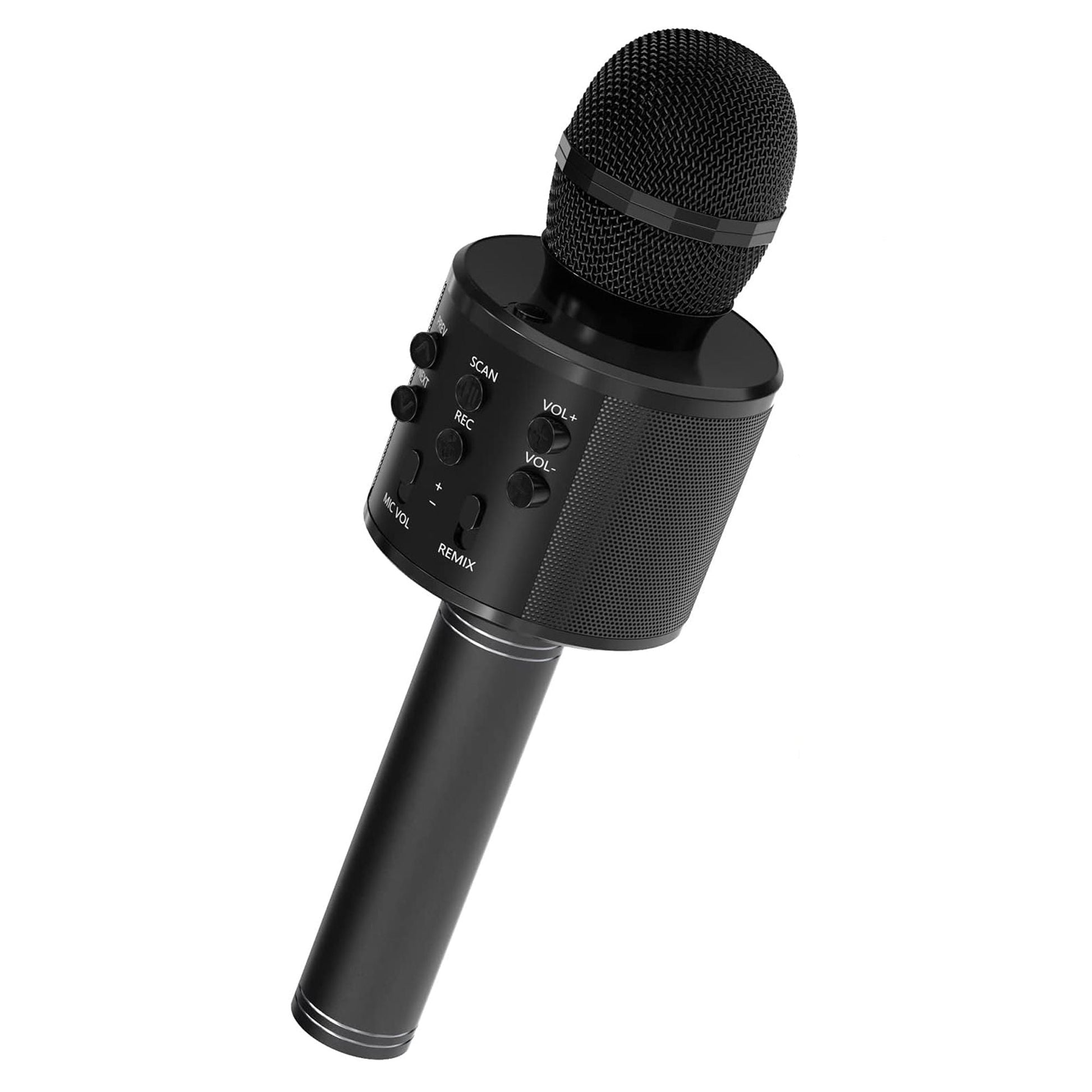 5CORE Bluetooth Wireless Karaoke Microphone All - in - One Portable Handheld Mic with Speaker Recorder Microfono Inalambrico WM SPK BLK