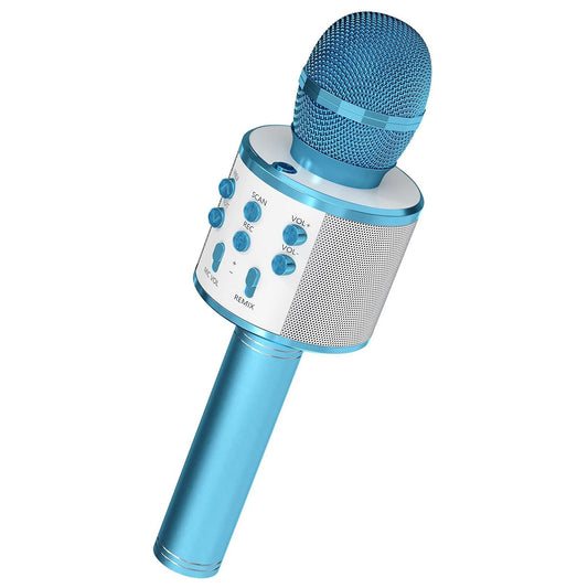 5CORE Bluetooth Wireless Karaoke Microphone All - in - One Portable Handheld Mic with Speaker Recorder Microfono Inalambrico WM SPK BLU