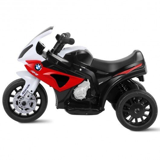 6V Kids 3 Wheels Riding BMW Licensed Electric Motorcycle - Red - Color: Red - Asmota