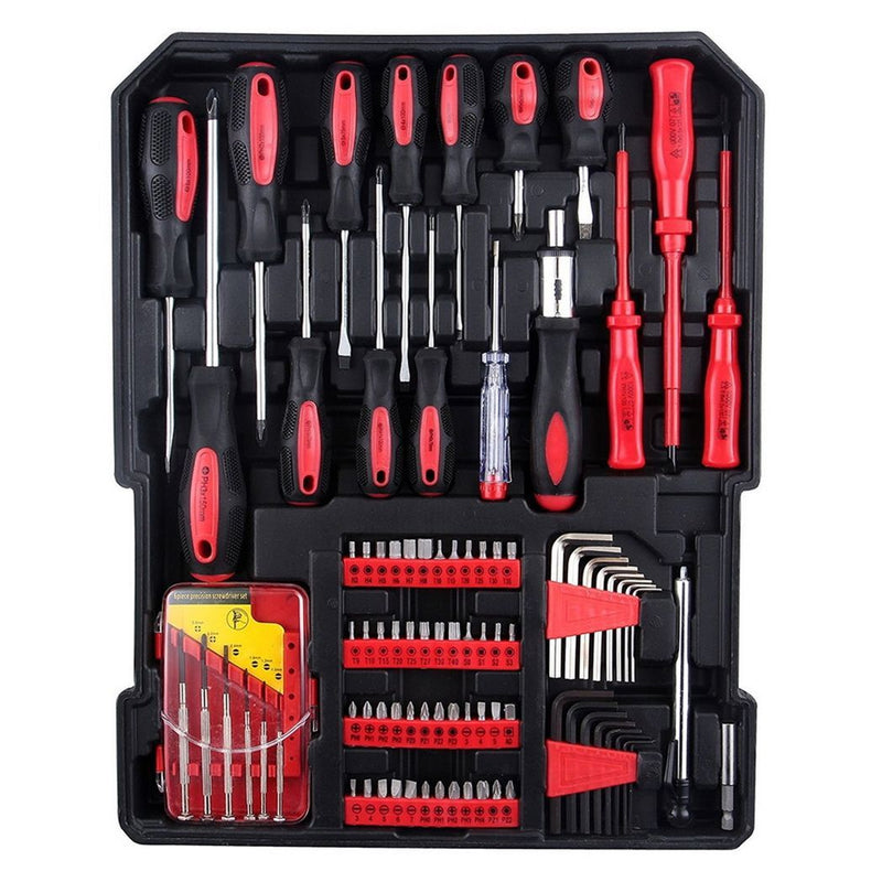799pcs Aluminum Trolley Case Tool Set Silver - Asmota
