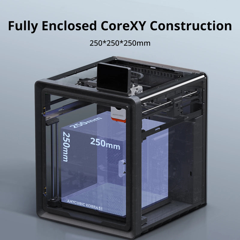 Anycubic Kobra S1 Multi - Color 3D Printer Core XY Stable Structure Max Speed 600mm/s High Precision Ultra - Quiet 3D Printer - Asmota
