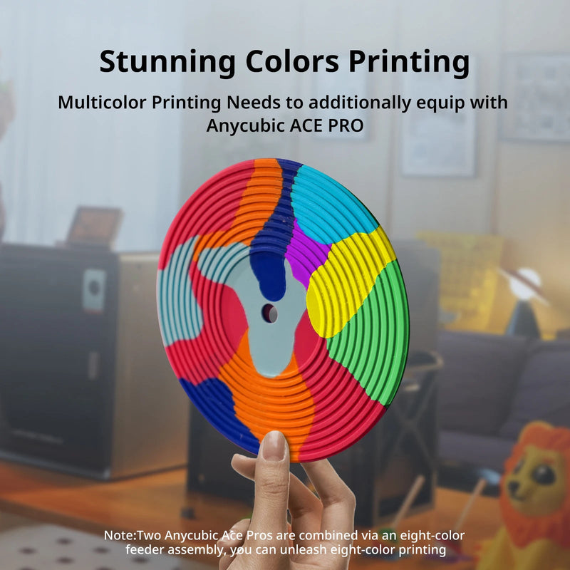 Anycubic Kobra S1 Multi - Color 3D Printer Core XY Stable Structure Max Speed 600mm/s High Precision Ultra - Quiet 3D Printer - Asmota
