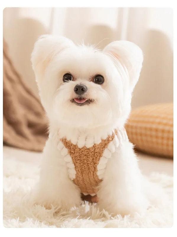 Autumn Winter Dog Embroidered Vests Small And Medium - Sized Dogs Two Legged Clothes Pet Clothing 0304 - Asmota