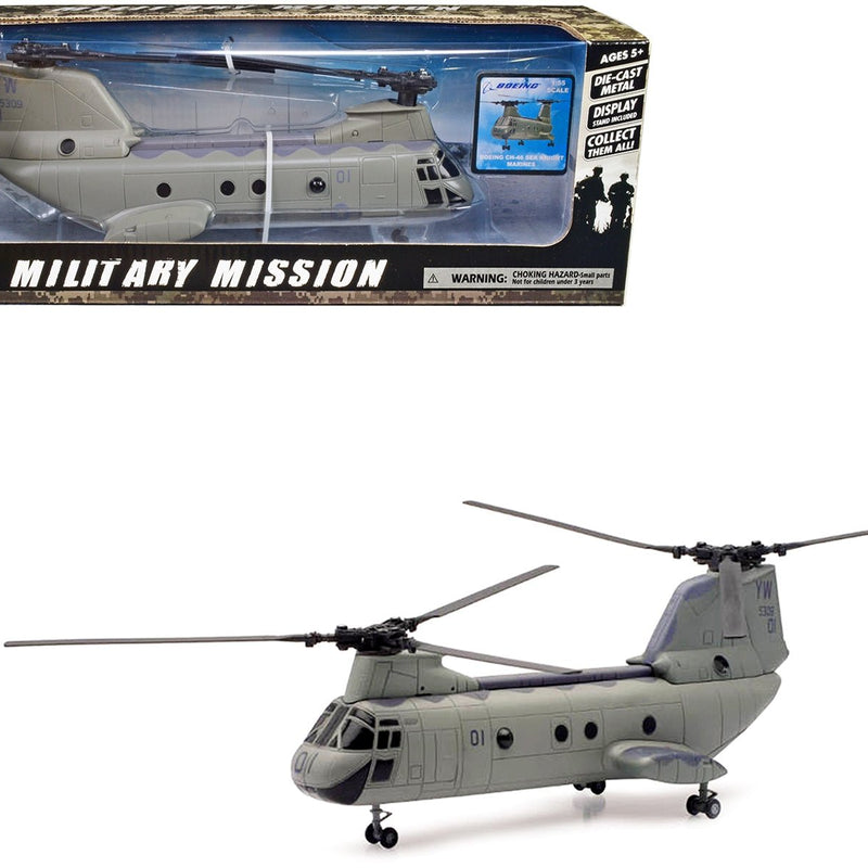Boeing CH - 46 Sea Knight Helicopter Olive Drab 