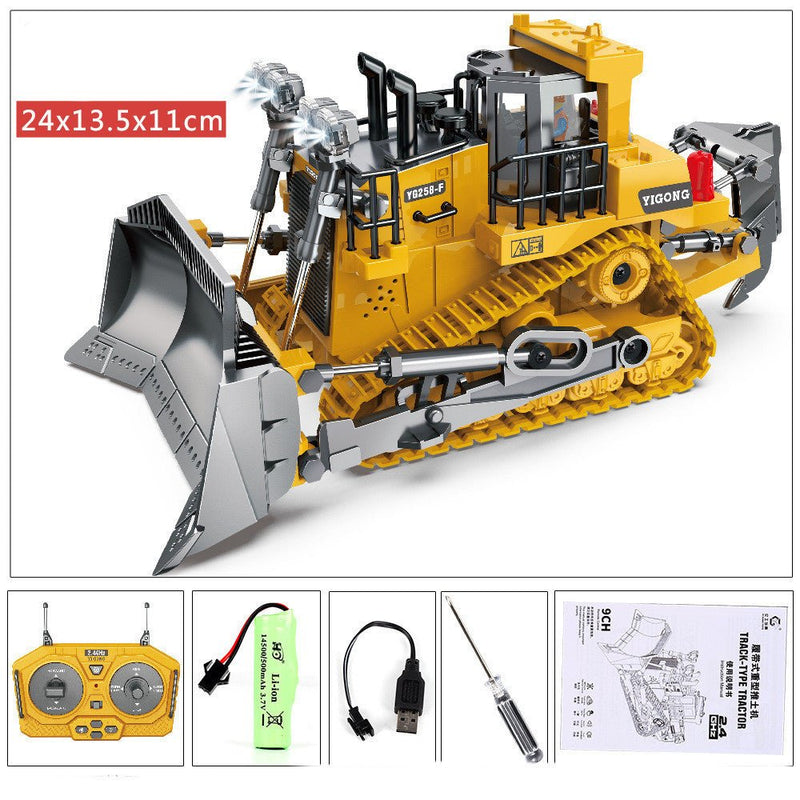 Children's Simple Alloy Charging Excavator Toy Car - Asmota