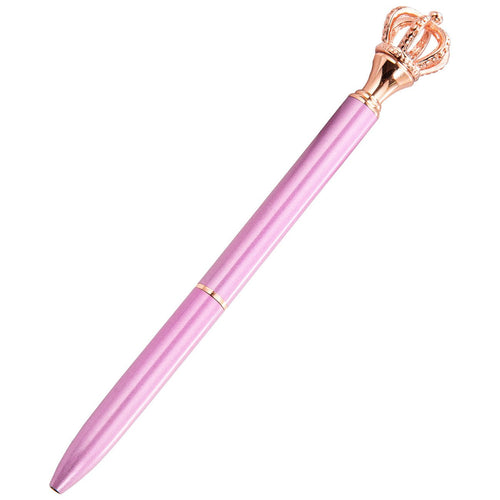 Crown Band Diamond Metal Ballpoint Pen Scepter Metal Pen Fashion Gift Pen - Asmota