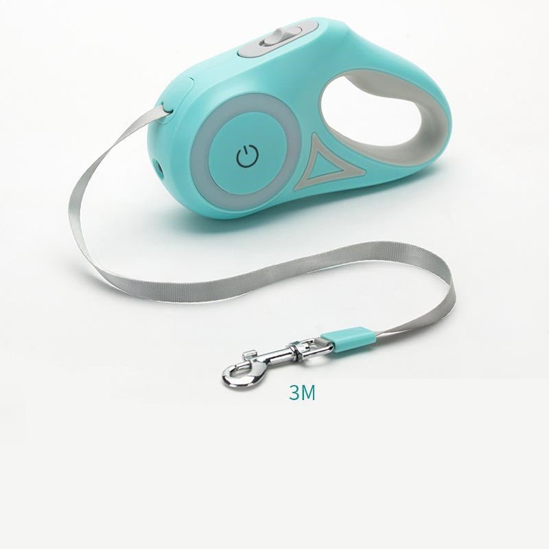 Dog Leash Retractable Leash And Dog Collar Spotlight Automatic Pet Dog Cat Traction Rope For Small Medium Dogs Pet Product - Asmota