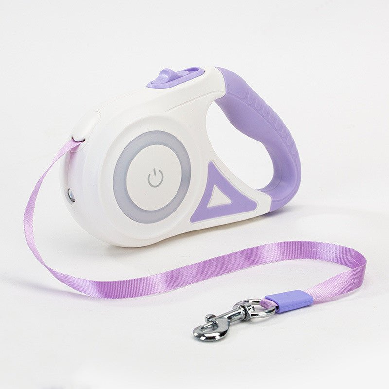 Dog Leash Retractable Leash And Dog Collar Spotlight Automatic Pet Dog Cat Traction Rope For Small Medium Dogs Pet Product - Asmota