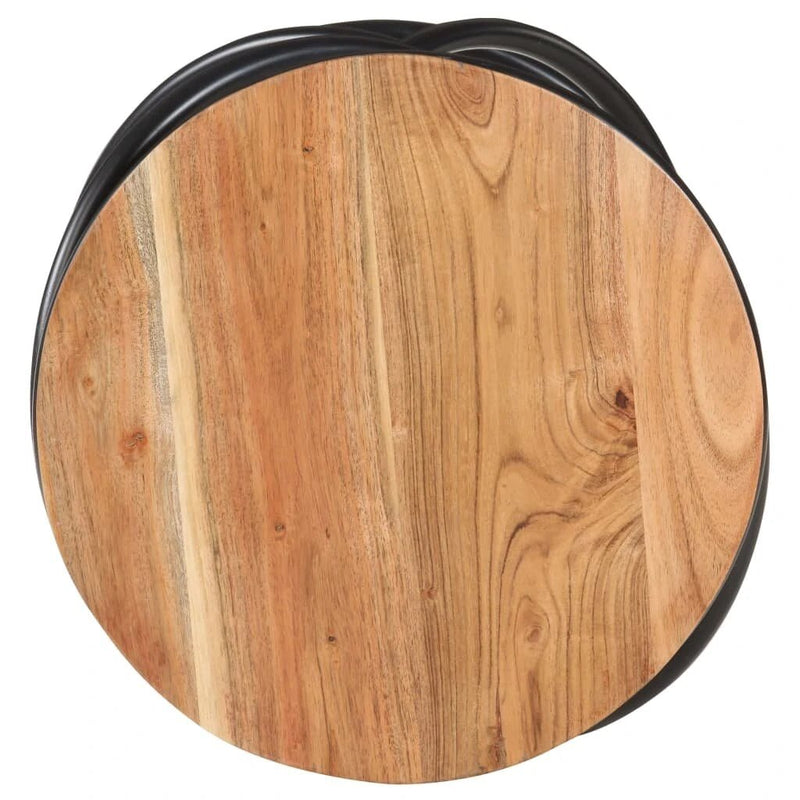 End Table 15.7"x15.7"x20.5" Solid Acacia Wood - Asmota