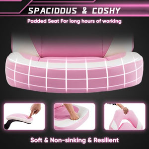 Ergonomic Office Computer Home Gaming Desk Chair Adjustable PU Leather Racing Chair Flip - up Armrest For Christmas Furniture