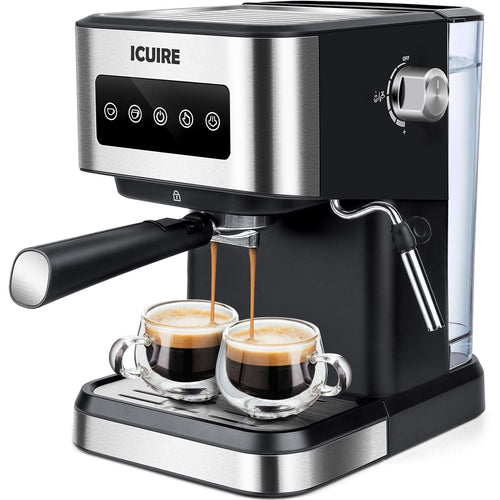 Espresso Machine with Milk Frother, 20 Bar Pump Pressure Coffee Machine, 1.5L/50oz Removable Water Tank, 1050W Semi - Automatic Espresso/Latte/Cappuccino Machines for Home Barista, Office