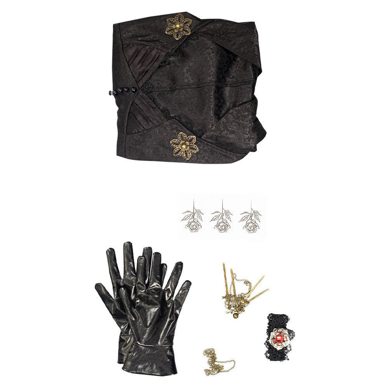 Evil Village Cosplay Costume Vampire Lady Dress Outfits Halloween Carnival Suit - Asmota