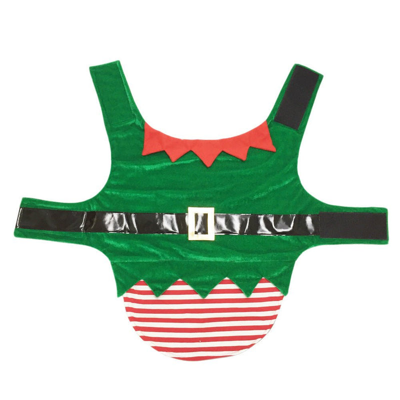 Fashion Christmas Clothes Green Elf Pet Dog Christmas Costume - Asmota