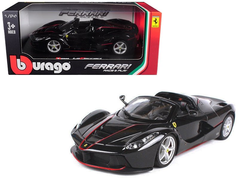 Ferrari LaFerrari F70 Aperta Black 1/24 Diecast Model Car by Bburago - Asmota