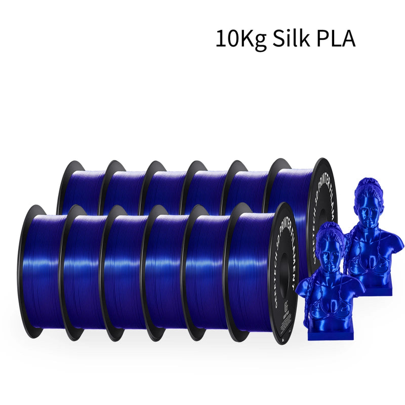 GEEETECH 10Kg 3d Silk PLA Filament 1.75mm Spool Wire For 3D Printer Material,Safety, Vacuum packaging - Asmota