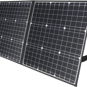 GOFORT 100W 18V Portable Solar Panel; Foldable Solar Charger with 5V USB; QC 3.0; DC Output; Compatible with Solar Generator Power Station Phones Laptops Tablet for Outdoor Camping RV