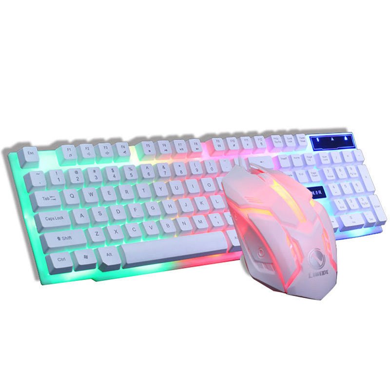 GTX300 Gaming CF LOL Gaming Keyboard Mouse Glowing Set - Asmota