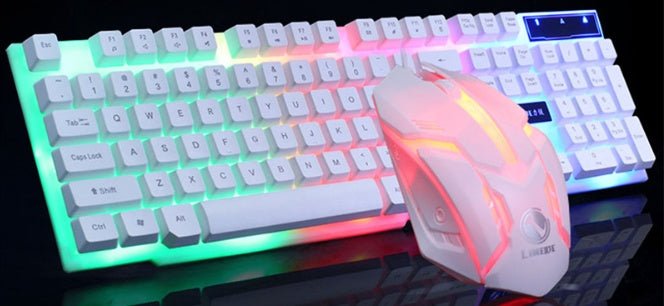 GTX300 Gaming CF LOL Gaming Keyboard Mouse Glowing Set - Asmota
