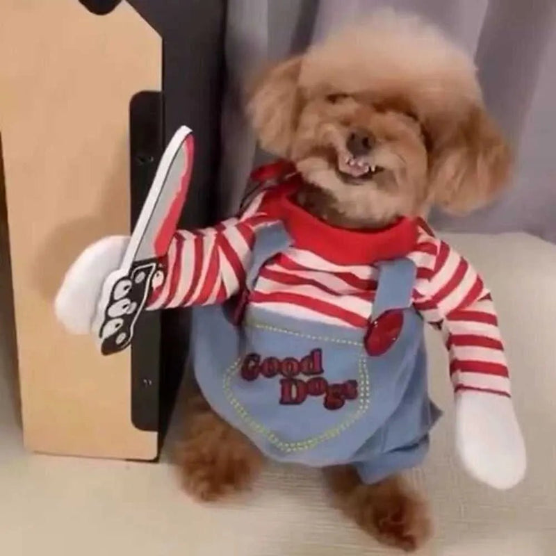 Halloween dog costume fun pet dog role - playing costume set Christmas dog costume comic costume pet cat puppy party costume Y240106 - Asmota