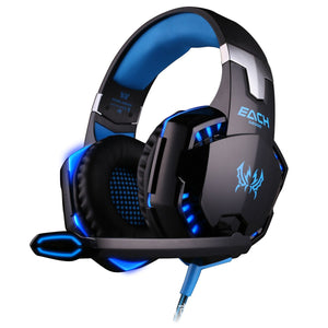 Head - Mounted Heavy Bass Gaming Headset With Microphone Noise Reduction