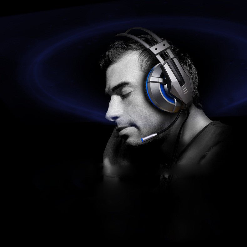 Head - mounted illuminated gaming headset - Asmota