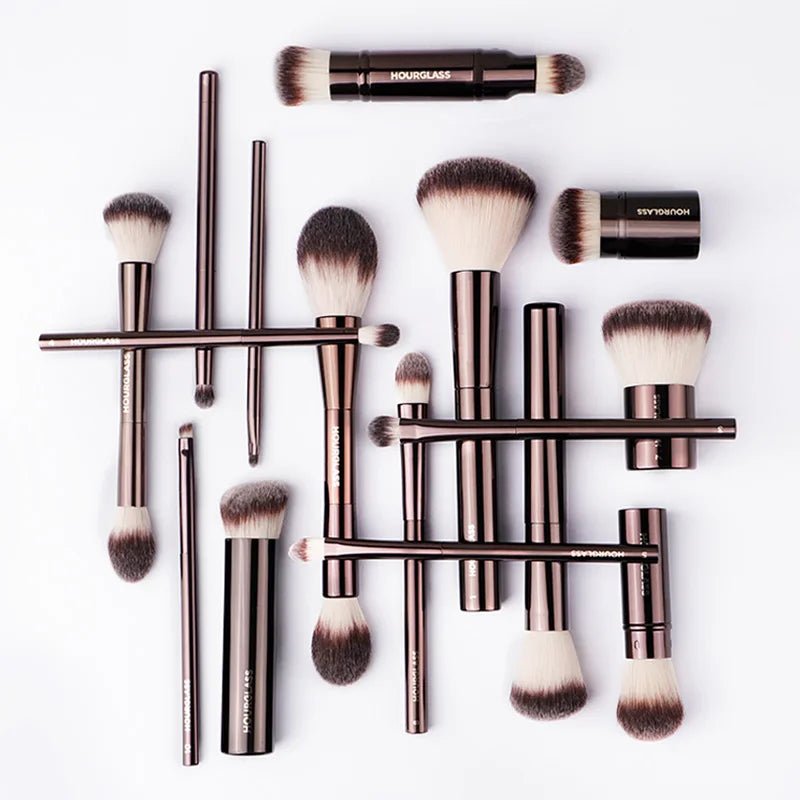 Hourglass Makeup Brushes Powder Foundation Concealer Blusher Bronzer Eye Shadow Eyebrow Eyeliner Sculpting Brush - Asmota