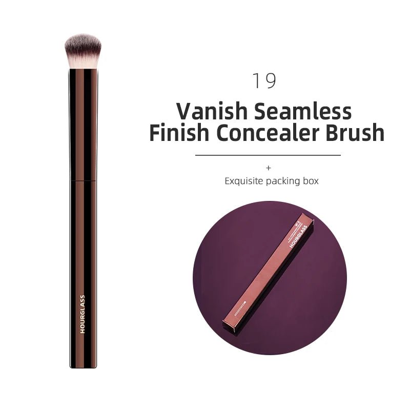 Hourglass Makeup Brushes Powder Foundation Concealer Blusher Bronzer Eye Shadow Eyebrow Eyeliner Sculpting Brush - Asmota