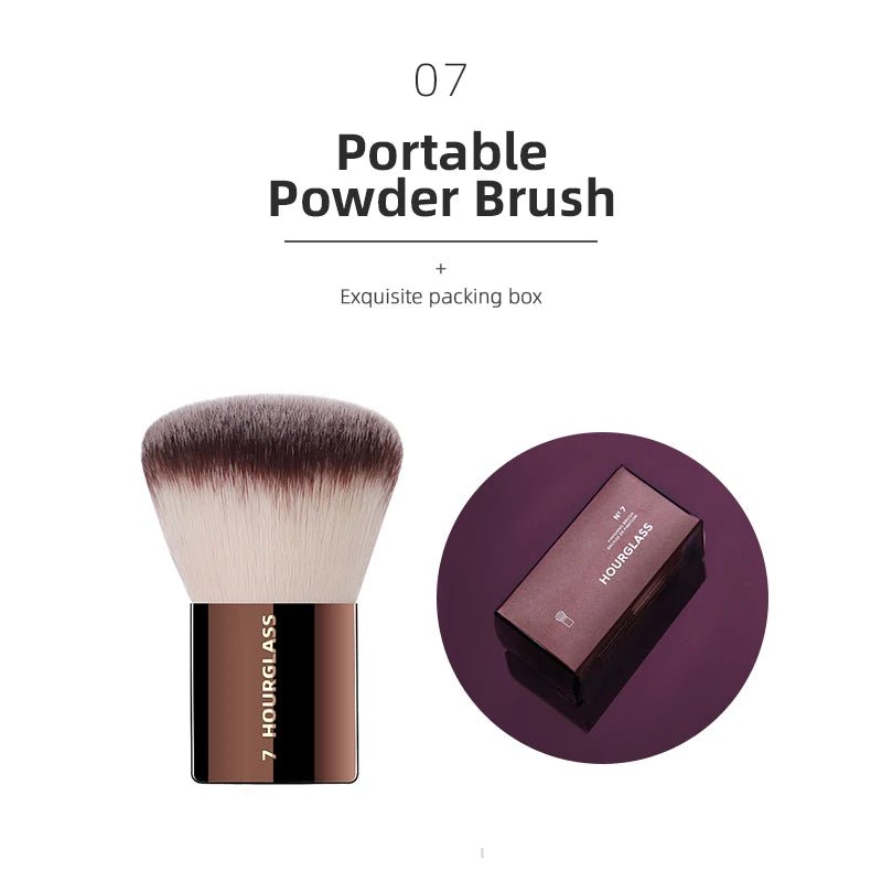 Hourglass Makeup Brushes Powder Foundation Concealer Blusher Bronzer Eye Shadow Eyebrow Eyeliner Sculpting Brush - Asmota