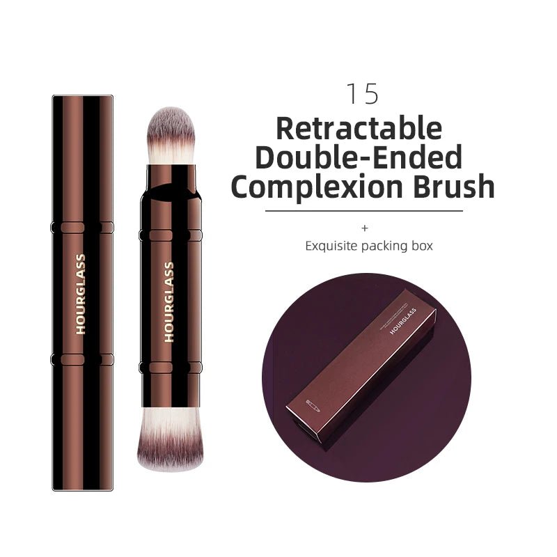 Hourglass Makeup Brushes Powder Foundation Concealer Blusher Bronzer Eye Shadow Eyebrow Eyeliner Sculpting Brush - Asmota