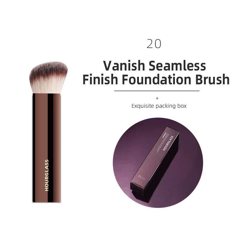 Hourglass Makeup Brushes Powder Foundation Concealer Blusher Bronzer Eye Shadow Eyebrow Eyeliner Sculpting Brush - Asmota