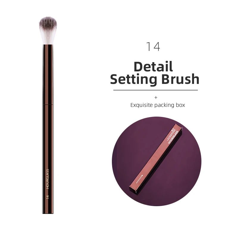 Hourglass Makeup Brushes Powder Foundation Concealer Blusher Bronzer Eye Shadow Eyebrow Eyeliner Sculpting Brush - Asmota