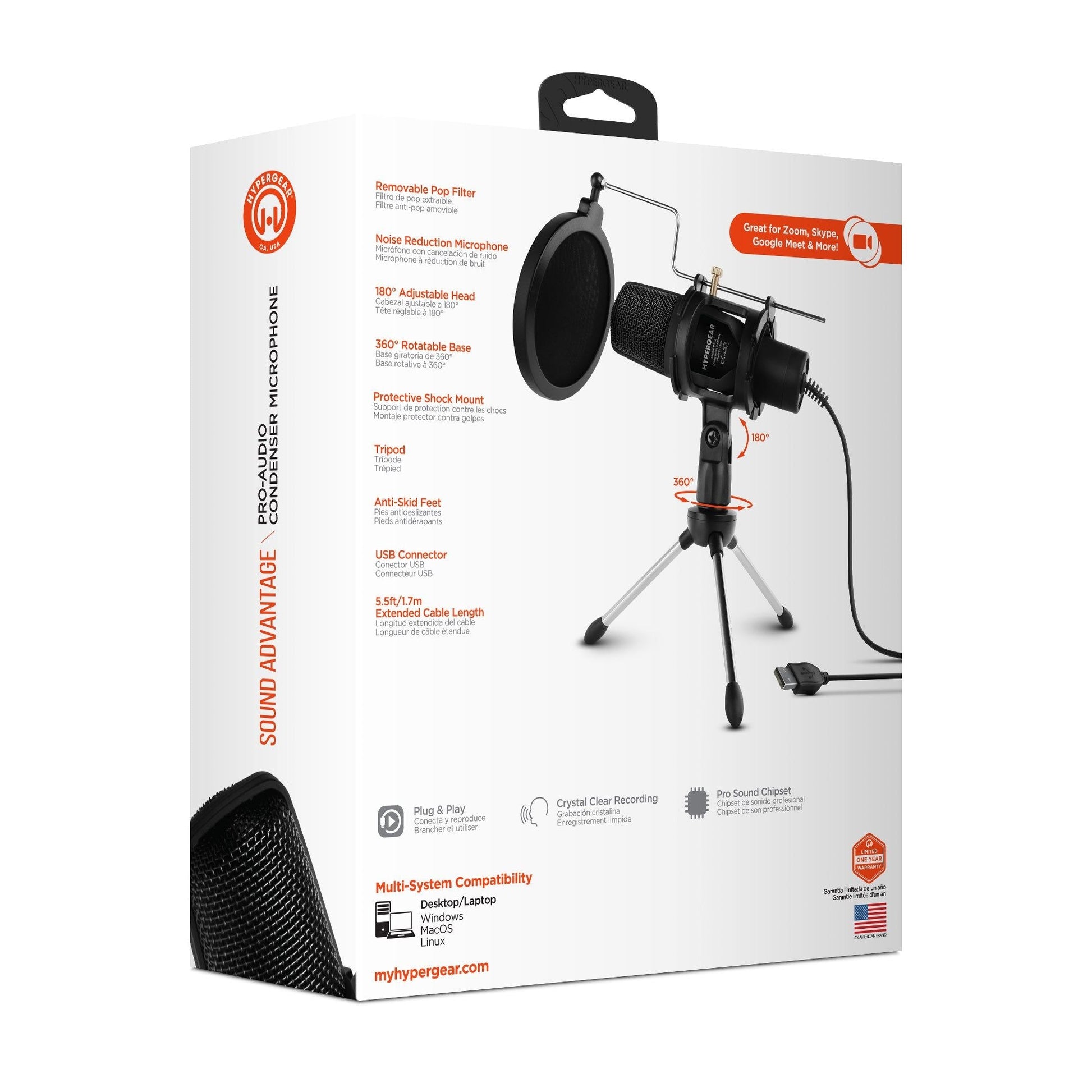 HyperGear Sound Advantage Pro - Audio Condenser Microphone