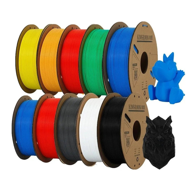 KEEPANG PLA Filament 1.75mm 3D Printer Filament 5/10Rolls 3D Printing Plastic Material 100% No Bubble for FDM 3D Printer MIX - Asmota