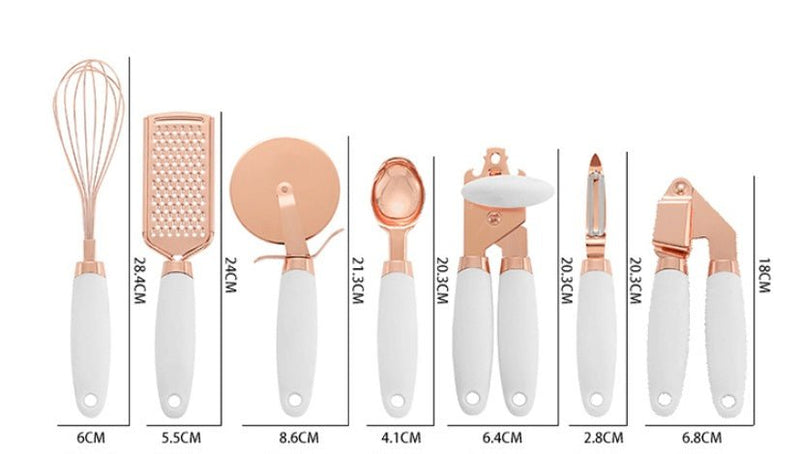 Kitchen Household Peeler Gadget Copper Plating Set - Asmota