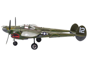 Lockheed P - 38 Lightning Fighter Aircraft "Haleakala II 80th FG 459th FS Twin Dragons" (1944) United States Army Air Forces 1/72 Diecast Model by Militaria Die Cast