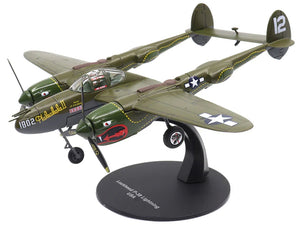 Lockheed P - 38 Lightning Fighter Aircraft "Haleakala II 80th FG 459th FS Twin Dragons" (1944) United States Army Air Forces 1/72 Diecast Model by Militaria Die Cast