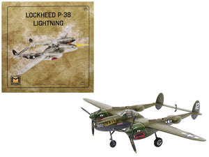 Lockheed P - 38 Lightning Fighter Aircraft "Haleakala II 80th FG 459th FS Twin Dragons" (1944) United States Army Air Forces 1/72 Diecast Model by Militaria Die Cast