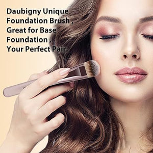 Makeup Brushes, Complete Premium Synthetic Makeup Brush Set with Professional Foundation Brushes Powder Concealers Eye shadows Blush Makeup Brush for Perfect Makeup (Champagne Gold)