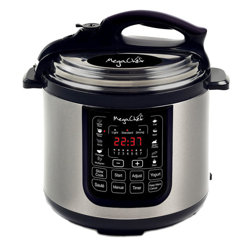 Megachef 8 Quart Digital Pressure Cooker with 13 Pre - set Multi Function Features - Asmota